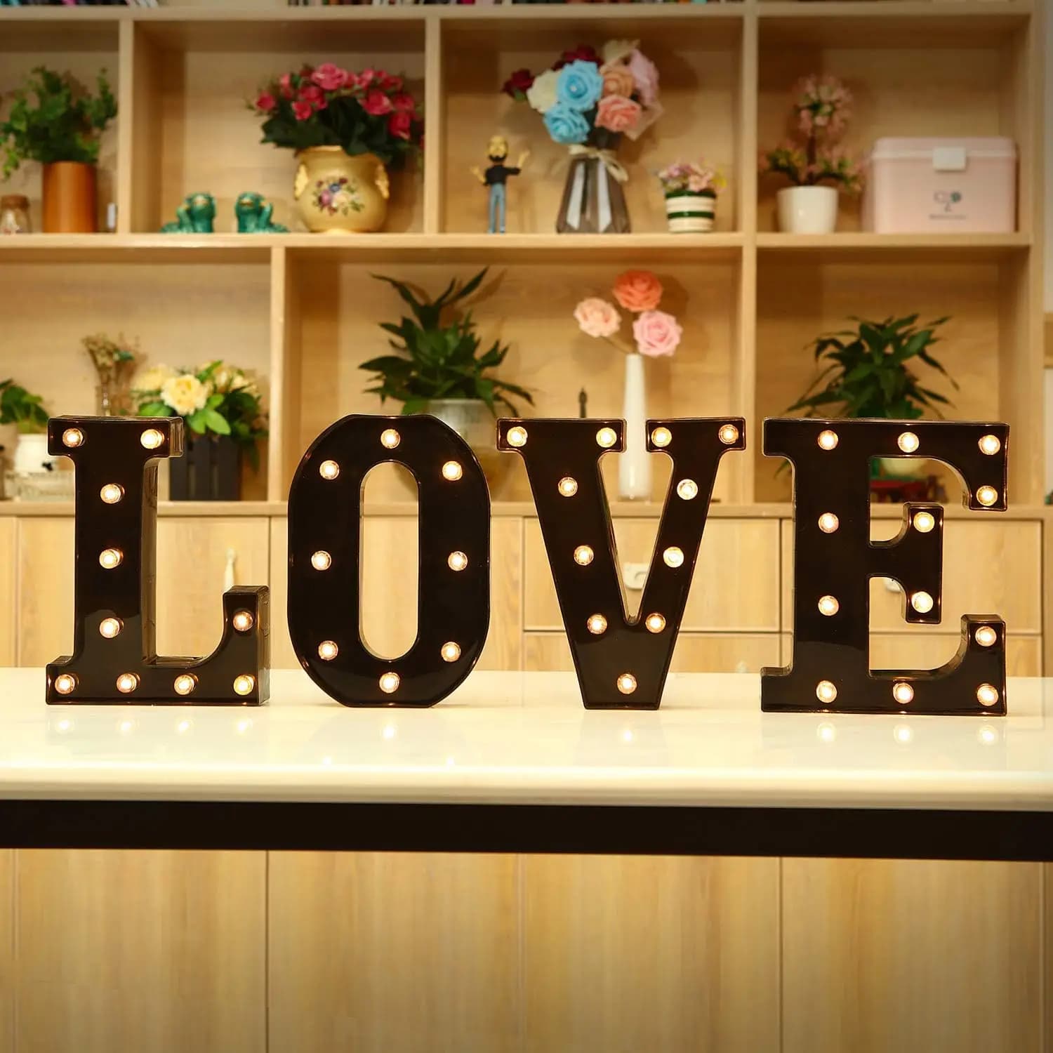 22cm Letters Led Light Black Alphabet Letter Number Night Light Christmas Decoration Supplies Room Home Decorations Accessories