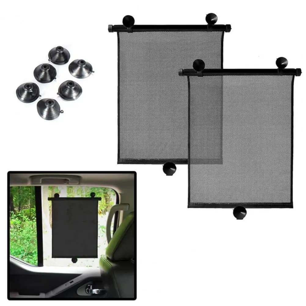 Bumpy Road Parasole per auto Parasole per finestrino laterale per tende per veicoli a rulli per bambini con ganci a ventose Protezione UV in PVC