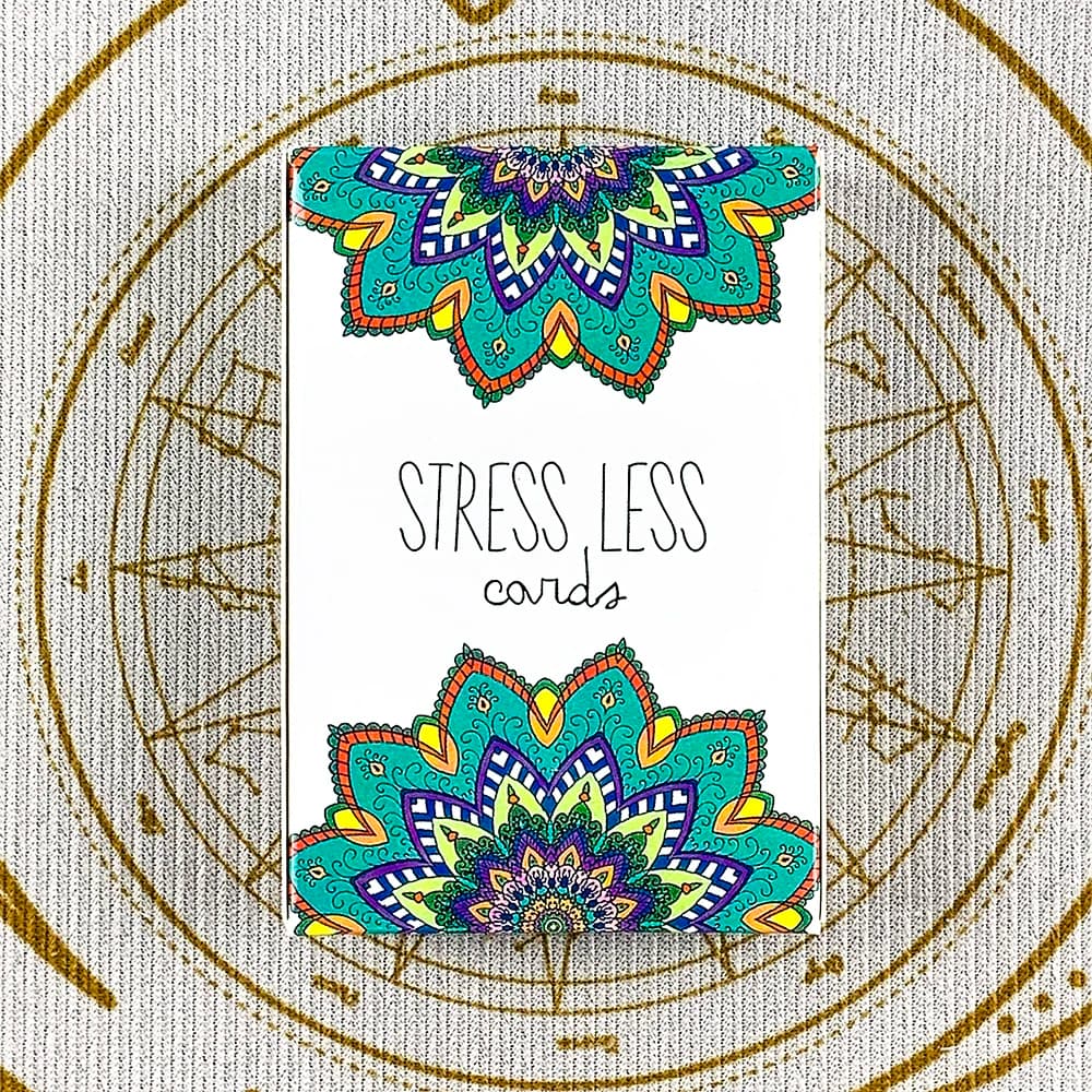 Sunny Present Stress Less Oracle Cards Helps Relieve Stress And Anxiety Cards Game ,Perfect For Divination & Gift Giving