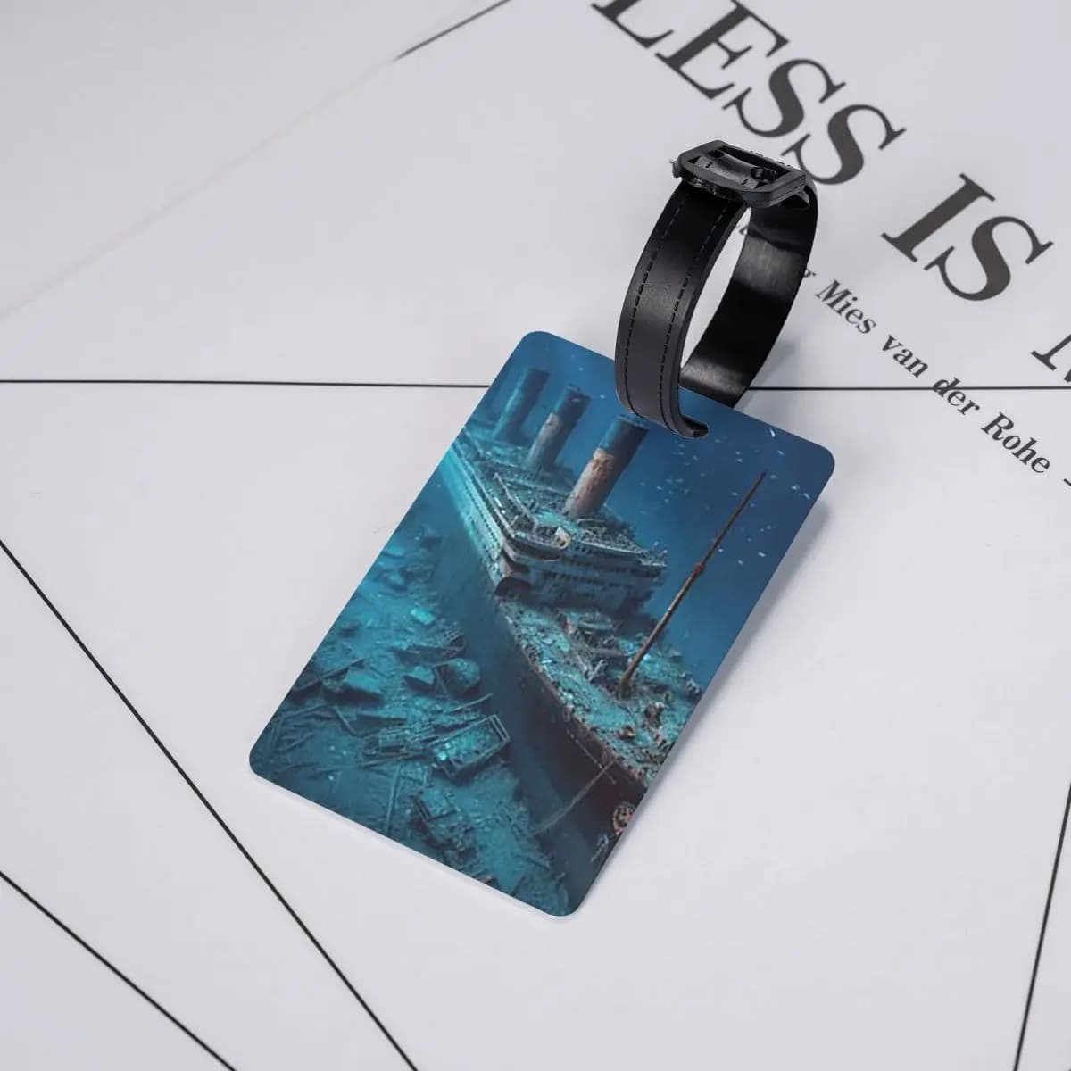 Etichette per Bagagli RMS Titanic, Accessori per Valigie, Targhette per Bagagli da Viaggio, Porta Etichette con Spazio per Nome e Indirizzo
