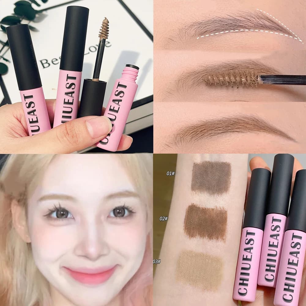 Waterproof Liquid Dyeing Eyebrow Cream Makeup Lasting Hands Dye Eyebrow Tattoo Tint Brow Enhacer Gel Brown Mascara Cosmetic