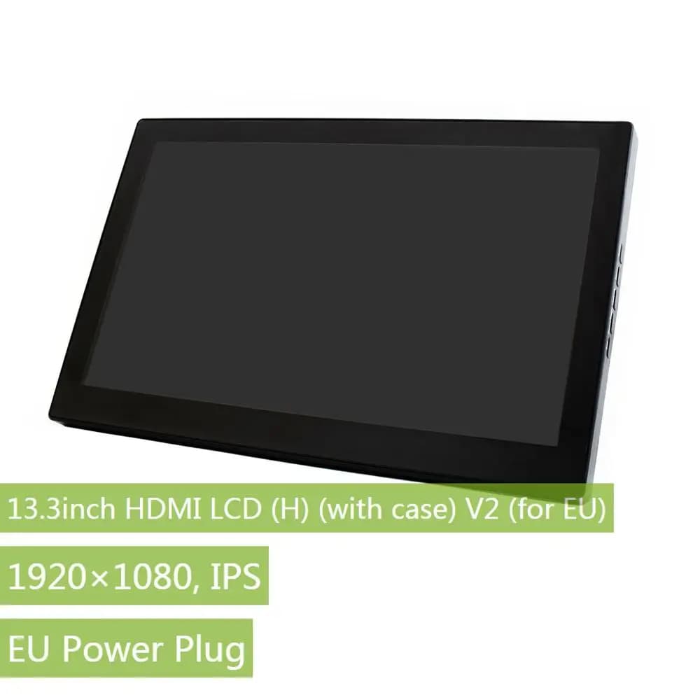 Waveshare 13.3inch IPS Touch Screen,1920*1080,Toughened Glass Cover,Support Raspberry Pi,desktop,Ubuntu,Windows10/8.1