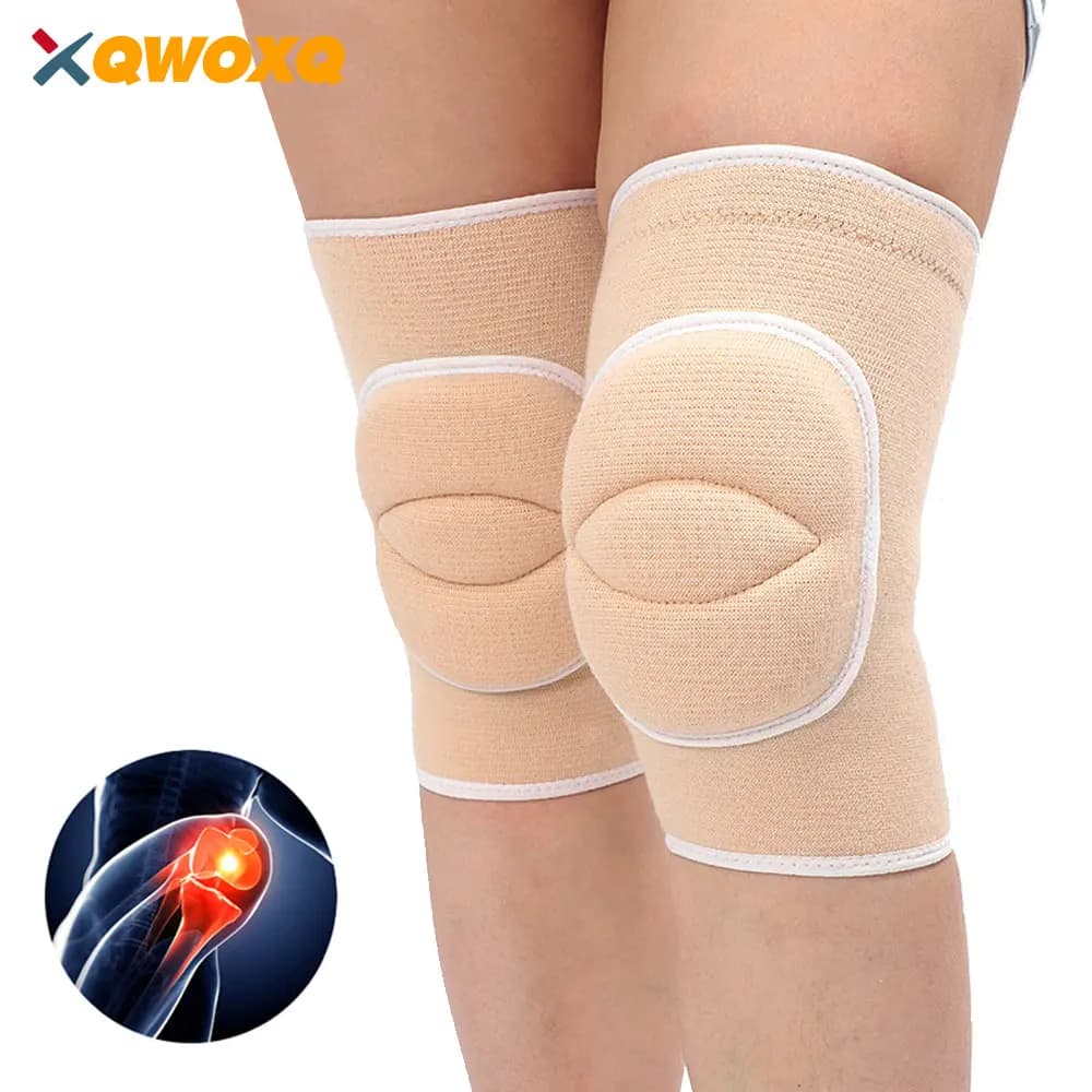 1 pair of sports knee pads for dancers, soft protective knee pads for volleyball, football, dance, tennis, running, cycling, training