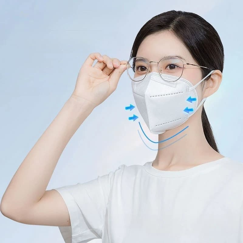 Protective Mask KN95 Disposable Adult Mask Dust-proof Breathable Comfortable Respirator Women's KN95 Mask for Going Out 10pcs