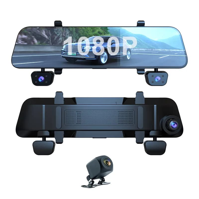 AD891 Smart DVR 1080P 4 Lens Dashcam Mirror WiFi GPS Night Vision Dash Rearview Mirror Car room