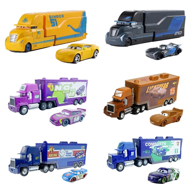 Disney Pixar Cars 3 Toy Mcqueen Jackson Storm Cruz Ramirez Hudson Mack Truck Car 2 Chick Hicks Dinoco Racer Gift for Kids