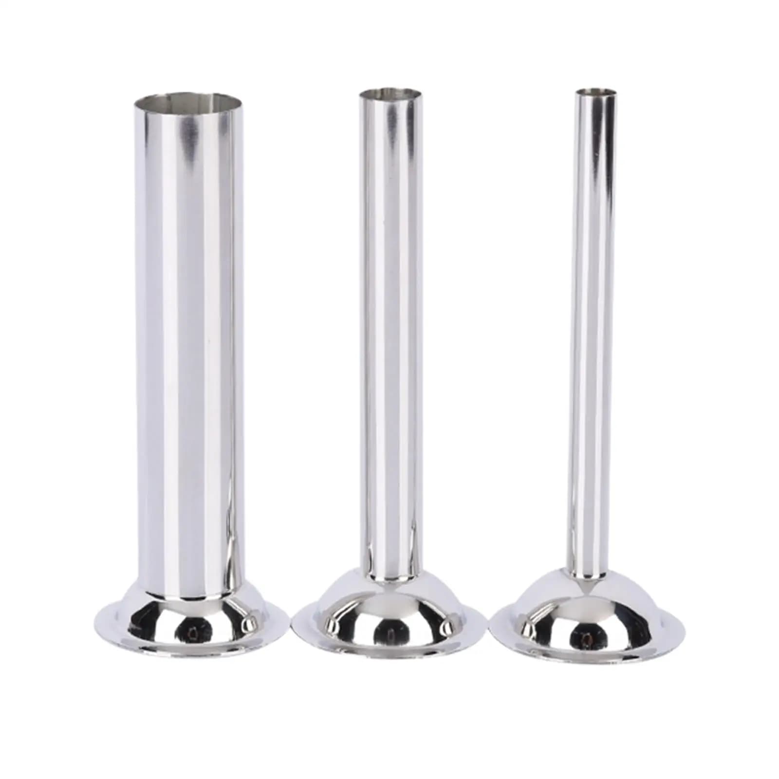 Set di 3 Tubi per Insaccare Salsicce, Accessori per Salsicce in 3 Misure, Strumento per Iniettare Salsicce, Set per la Preparazione di Salsicce per Tritacarne e Macinacibo