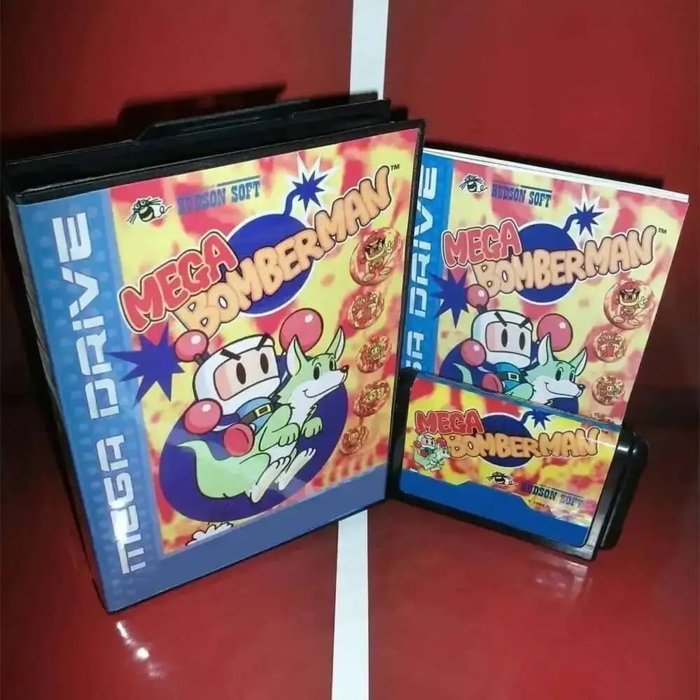 Nuovo Arrivo: Mega Bomberman, Scheda di Gioco 16 bit MD con Scatola Originale e Manuale per Sega MegaDrive/Genesis