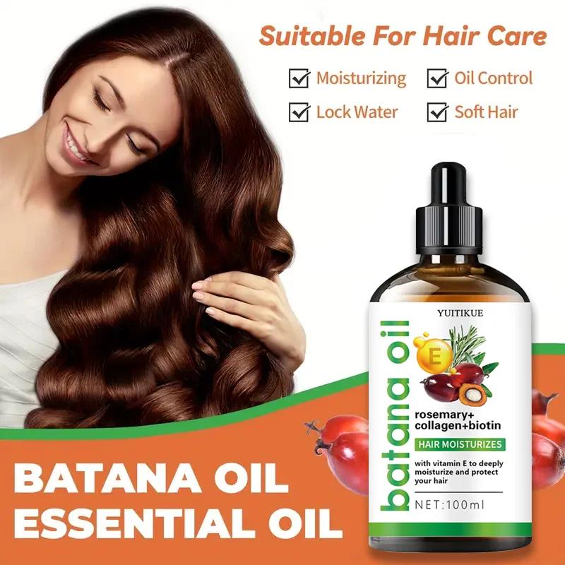 Batana Hair Oil Vitamin E and rich in collagen Deep nourishing and protective formula Say goodbye to dryness