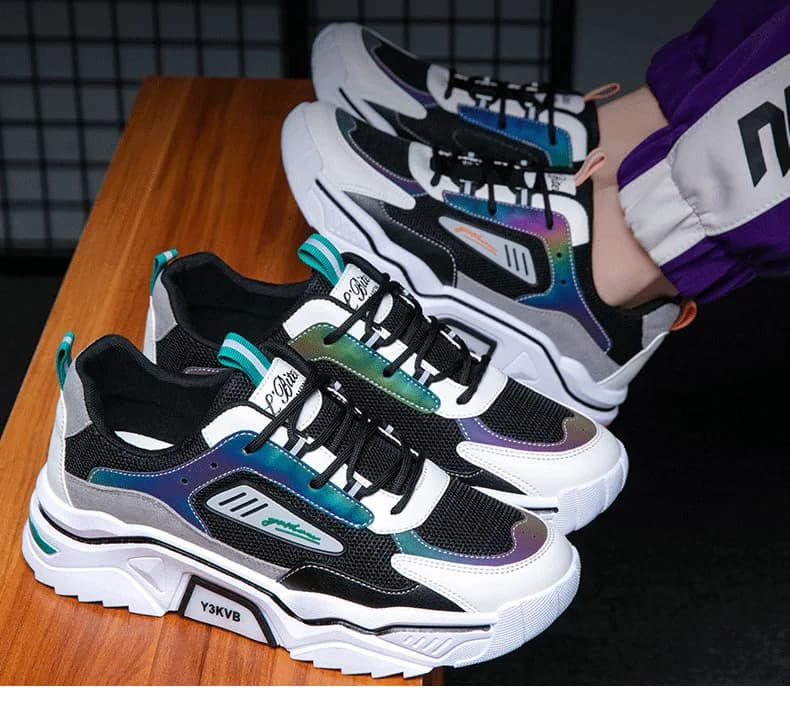 Sneakers da Uomo alla Moda, Scarpe Casual da Corsa, Scarpe da Palestra Leggere e Traspiranti, Comode Scarpe da Jogging con Ammortizzazione per Coppie