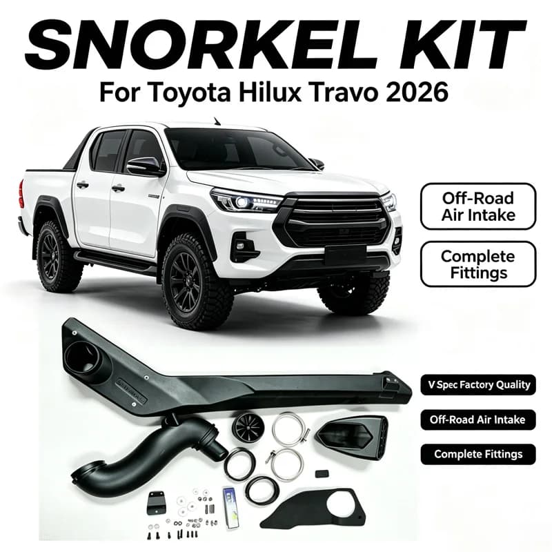 4x4 Off‑Road Snorkel Kit Air Intake System For Toyota Hilux Travo 2026 4WD Truck Exterior Accessories With Full Mounting Hardwar