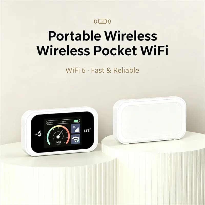 TIANJIE 4G Sim Card Router Dual SIM Unlocked Pocket Travel WiFi 6 Modem Lte 2500mAh Portable Wireless Network Adapter Hotspot