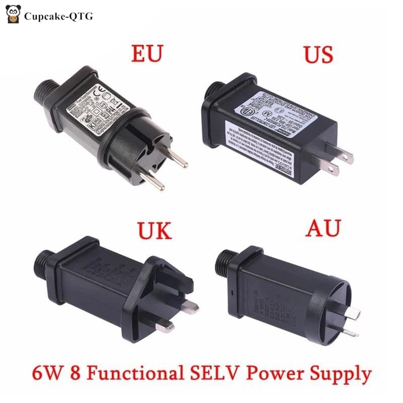 Adattatore per interruttore driver lampada LED SELV funzionale da 1 pz 8 EU | Stati Uniti | Regno Unito | Alimentatore per illuminazione laser con spina AU 6W CC 30/31V