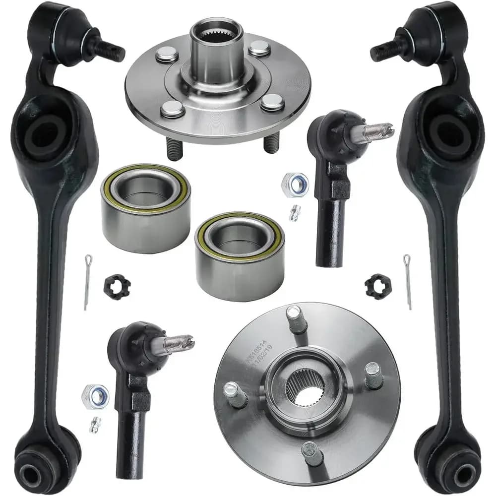 Kit Bracci di Controllo Anteriori per Saturn SC1 SC2 SL SL1 SL2 94-02, SW1 94-99, SW2 94-01, con Mozzi Ruota, Bracci Inferiori e Superiori