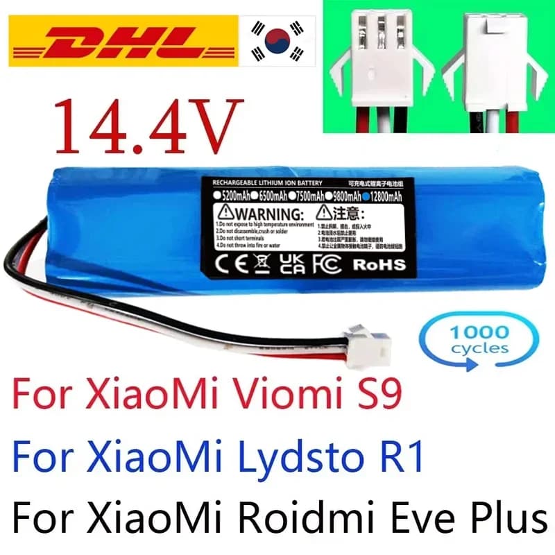 Batteria agli ioni di litio originale 14.4v 12800mh 18650 m26 4s2p Pro M9 Pro M8 Pro M7 R1 Robot aspirapolvere ricaricabile agli ioni di litio