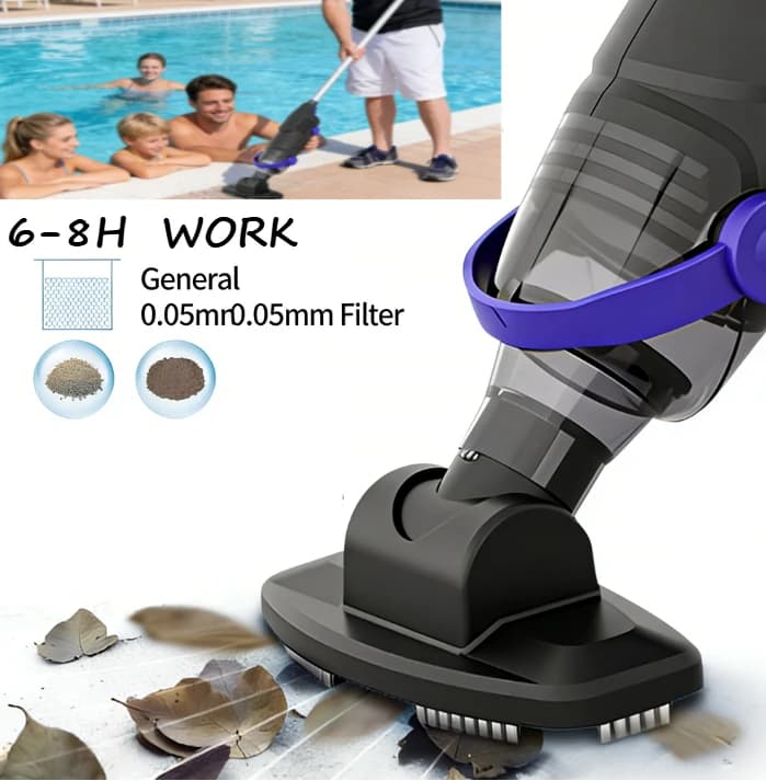XL0802 Aspiratore per piscina portatile senza fili per la pulizia subacquea e la rimozione di fango