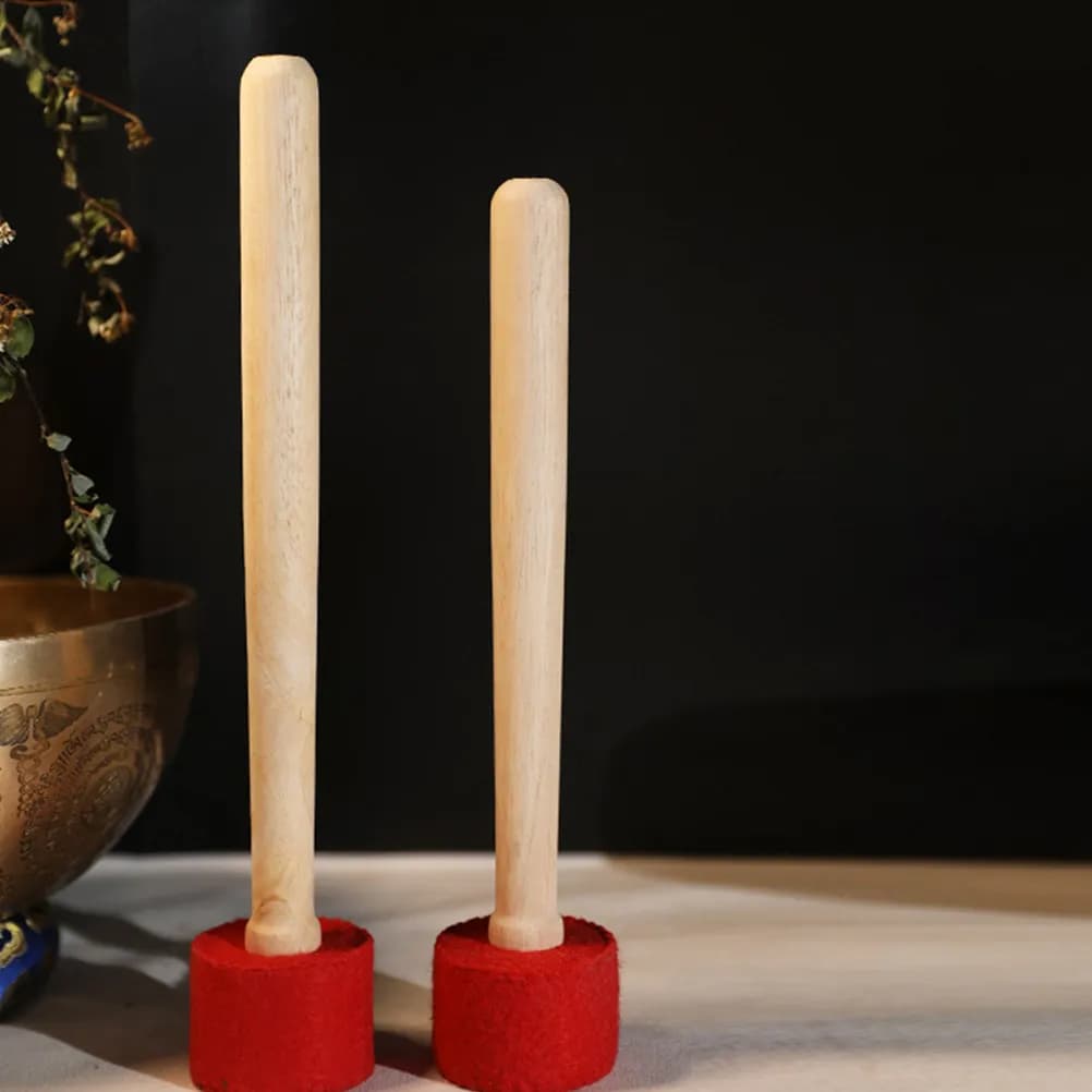 Singing Bowl Mallet Striker Wrapped Premium Bowl Striker for Singing Bowls and Gong Use Yoga Class Meditation Sound Therapy
