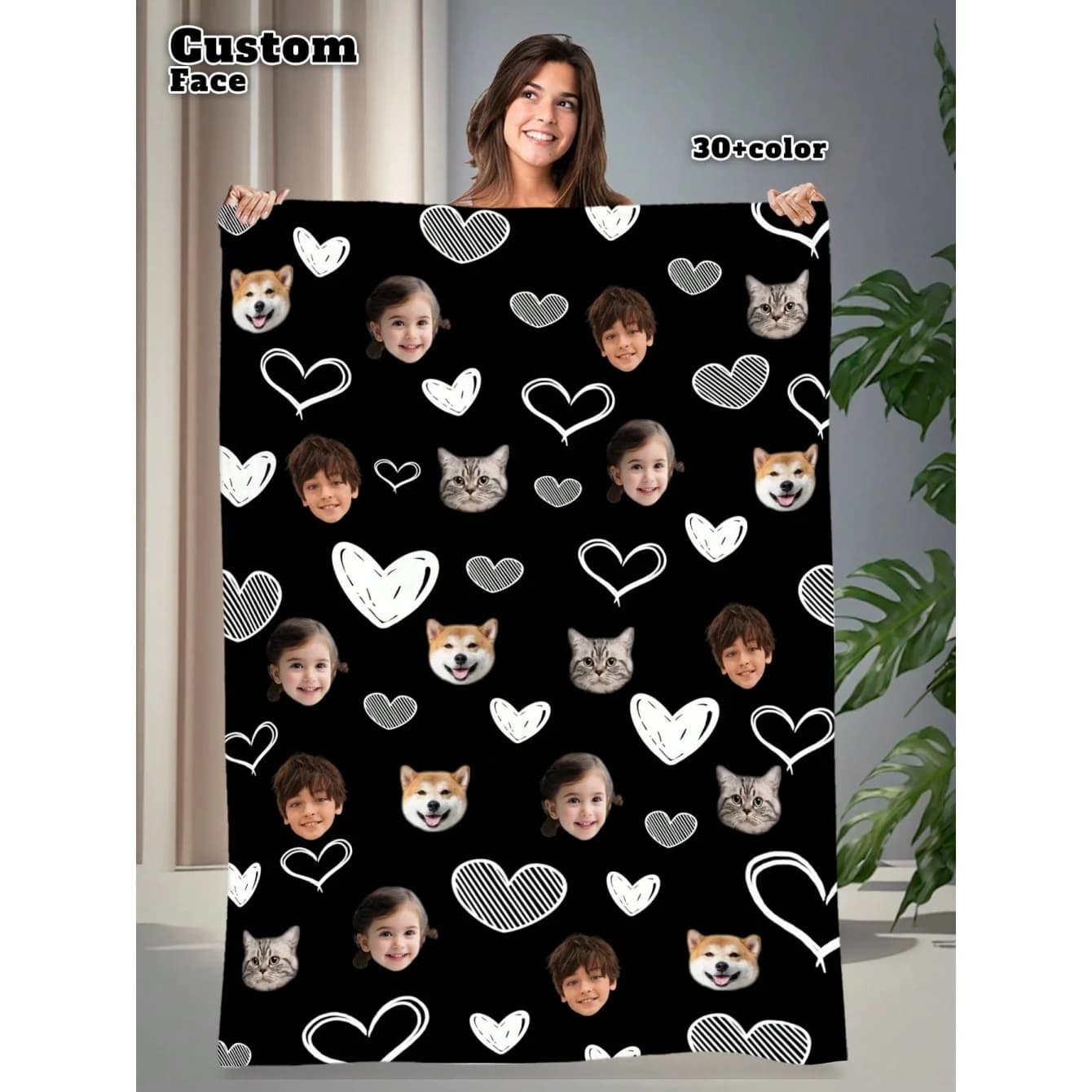 1PC Coperte personalizzate Coperta di flanella fai-da-te Invia le tue foto Coperta regalo personalizzata Viaggio di campeggio per coperte di amici di famiglia
