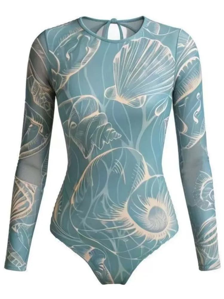 New High Waist Sexy Swimsuit Women Summer Bathing Suit Bikini Set Long Sleeve Swimwear Women Beach Swimming Suit For Female