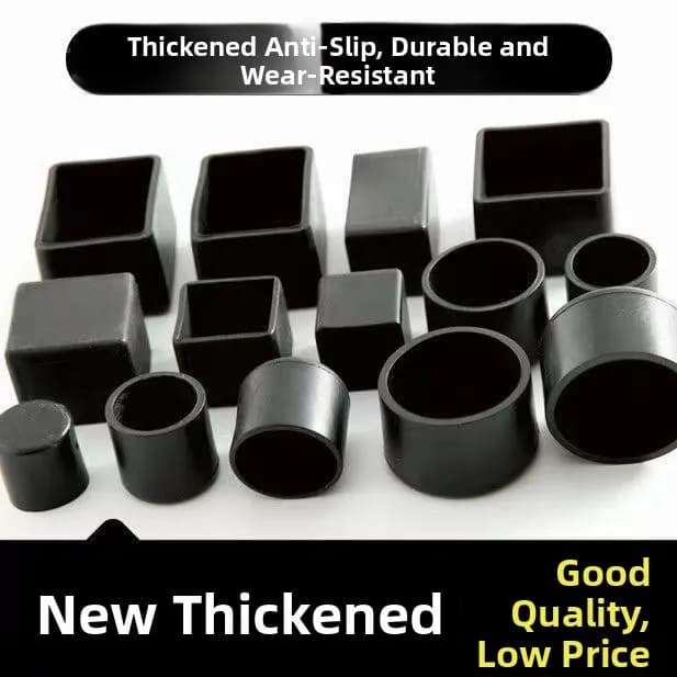 Square Chair Leg Pads Plastic Furniture Diagonal Bottom Tube Covers Table Leg Protectors Office Desk Mat Brand Pingshi