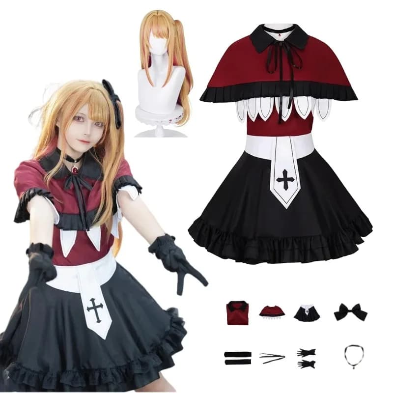 Costume Cosplay Anime Hoshino Rubii, Abito per Spettacoli Teatrali, Parrucca per Donne, Halloween, Carnevale, Feste di Compleanno, Natale