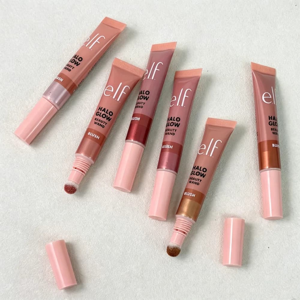 ELF Halo Glow Liquid Blush Stick Dewy Finish Natural Radiant Look Holy Hydration Face Primer 10ml Travel Size Hydrating Set Gift