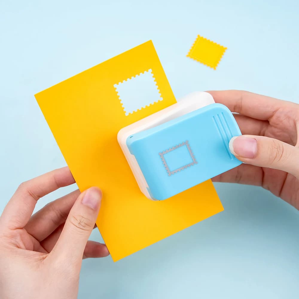 Timbro postale 3D e punzonatrice per goffratura a stella, punzoni Strumenti per punteggio per scrapbooking, diario, carta artigianale, carta per creazione di carte fai da te