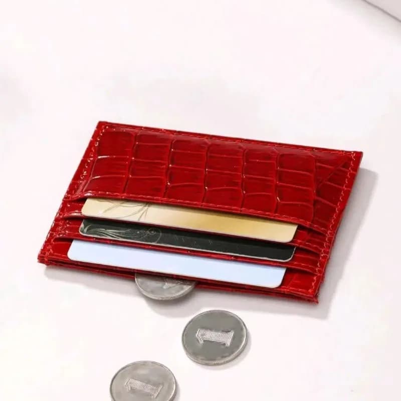 Portacarte sottile da donna portafoglio corto Walet Mini PU portacarte Multi Card portacarte Smal Multi Functiona pochette portamonete