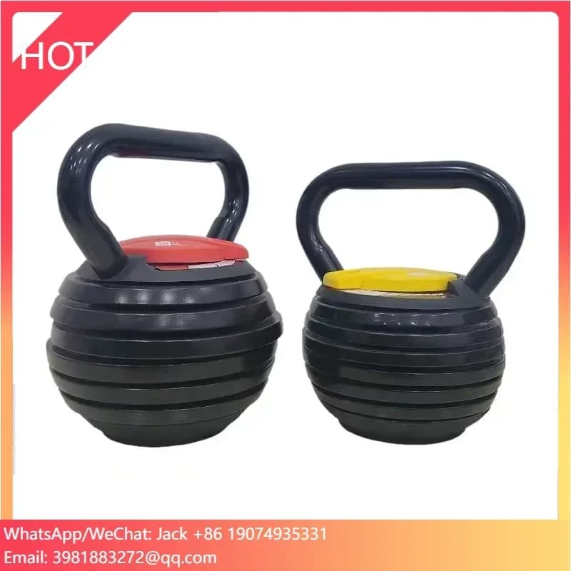 Kettlebell adjustable cast iron 20 pounds 40 pounds Kettlebell adjustable jaws with portable weight plates