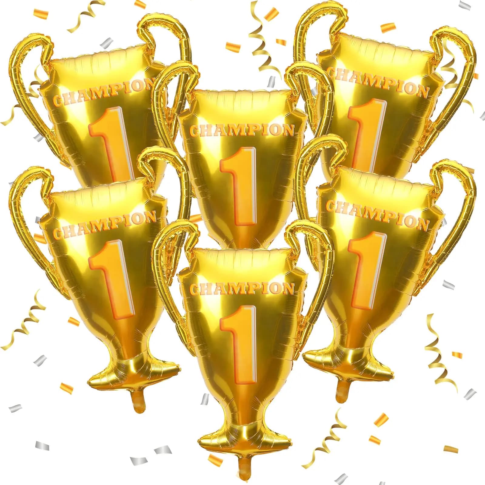 Balloon Trophy Football Volleyball Basketball Foil Sports Decoration Carnival Party Gifts Birthday Toys for Kids