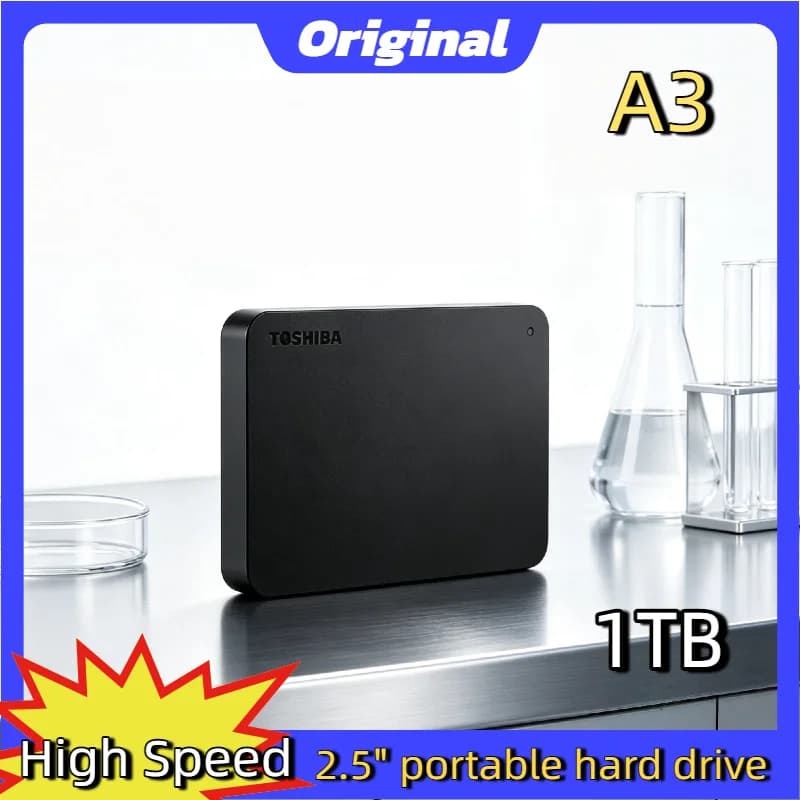 Storage Compact Pro Box For Toshiba OEM A3 Expansion 500GB 1TB 2TB USB3.0 External HDD 2.5 Inch Portable Hard Disk Drive