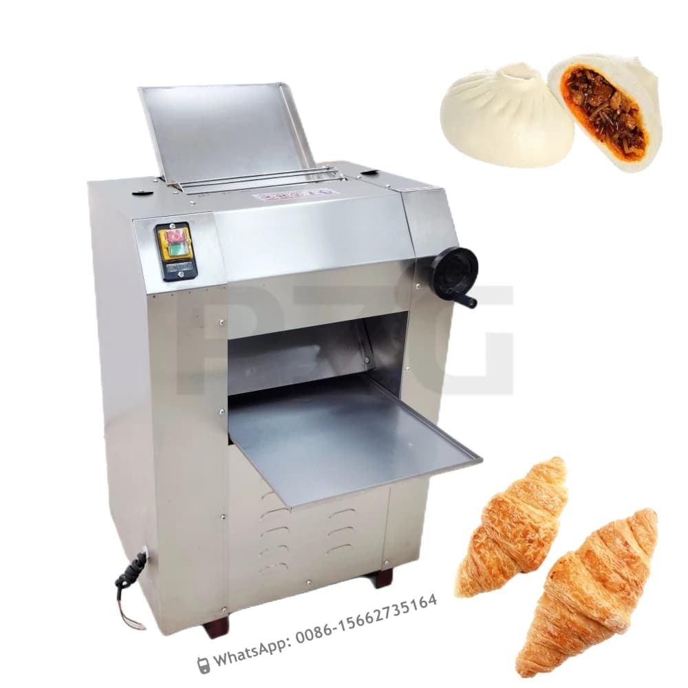 Macchina Impastatrice Automatica per Chapati, Pizza, Croissant, Pressa e Sfogliatrice, Piccola Tagliatrice per Fondente, Macchina per Pressare e Stendere l'Impasto