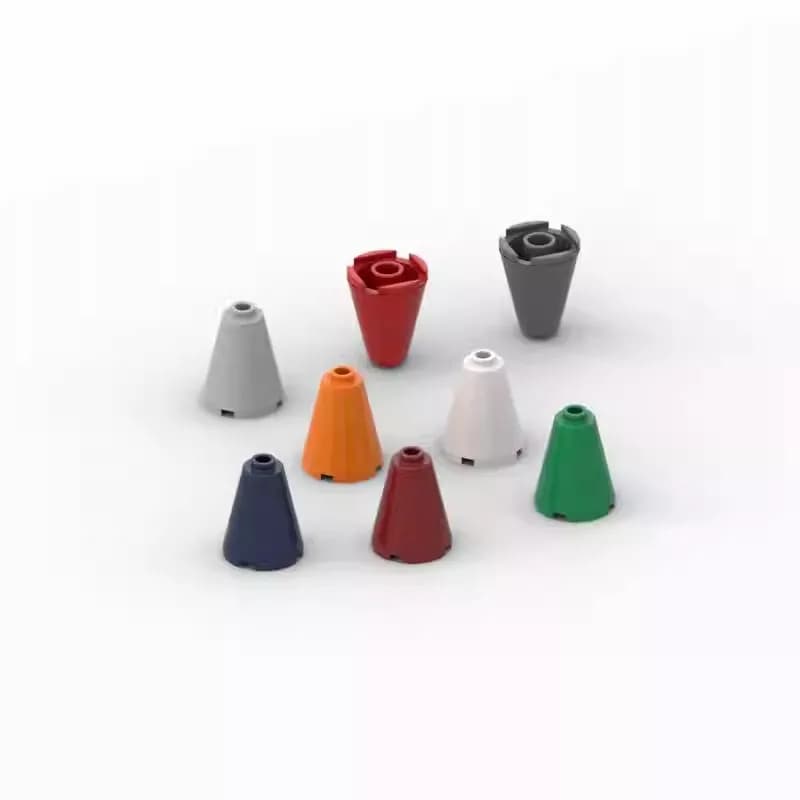 20 pz MOC Parti 3942c 14918 Cono 2x2x2 con perno Aperto Compatibile Mattoni FAI DA TE Assemblare Building Blocks Particelle Kid Cervello Giocattolo