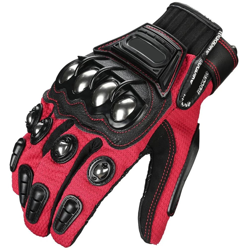 Guanti Protettivi Tattici Unisex, Design con Palmo in Acciaio, per Sport all'Aperto, Ciclismo, Moto, Corse, Anti-usura, Powersports