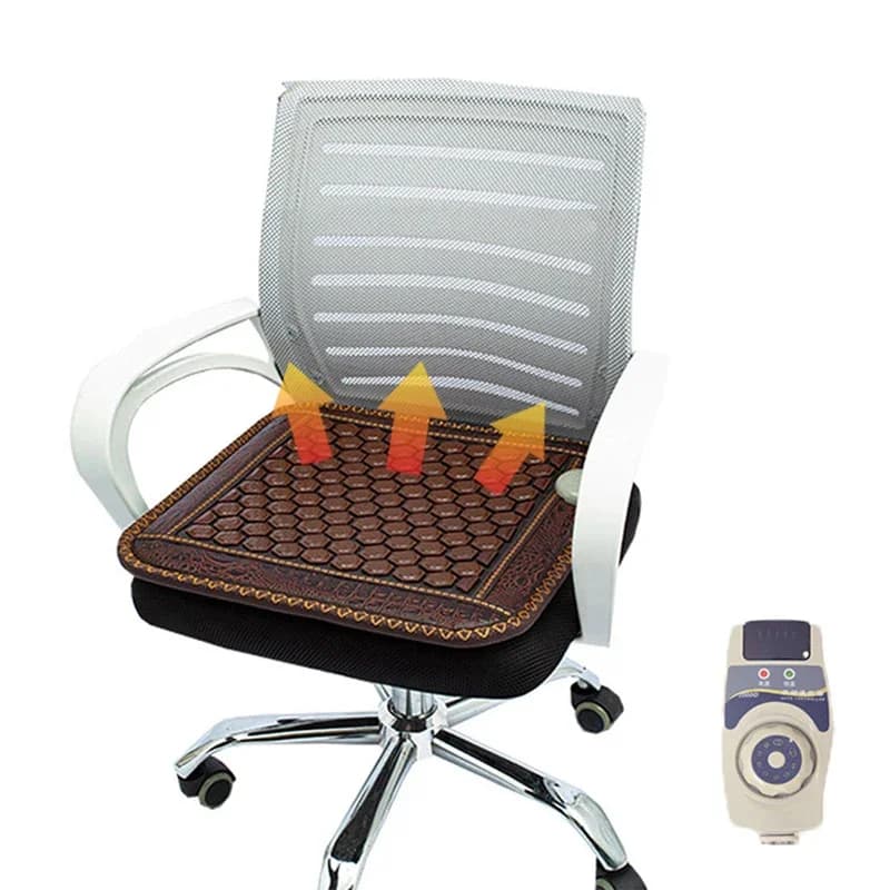 Far infrared heated seat cushion with germanic tormaline The blanket with natural tormaline relieves pain favors blood circulation