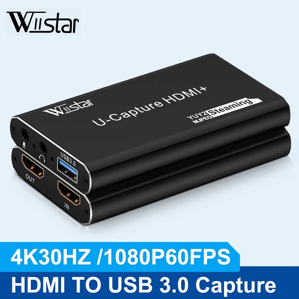 Scheda di acquisizione video USB 3.0 4K Videoregistratore HD 1080P 60fps compatibile HDMI per scheda di gioco di acquisizione OBS dal vivo