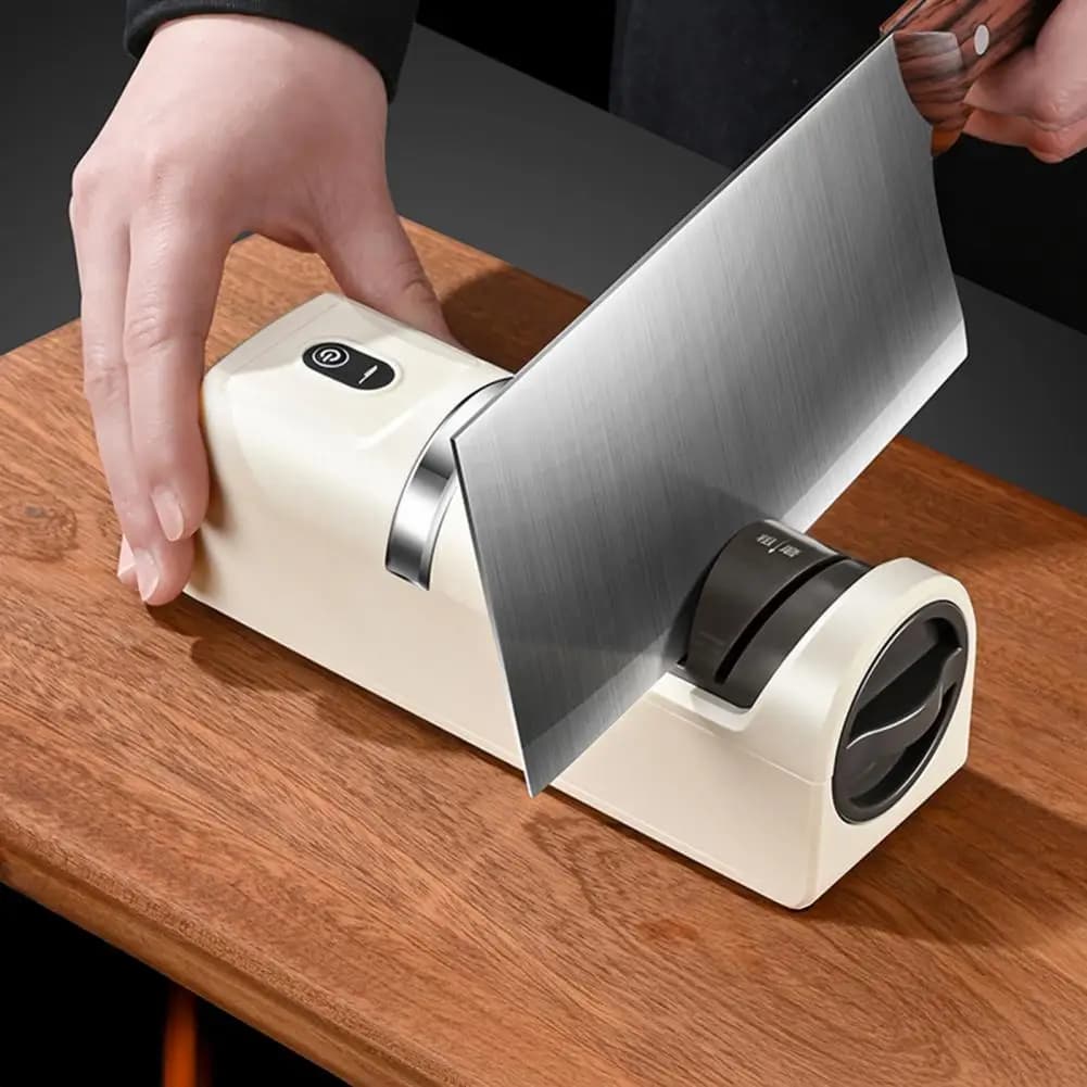 Multi-functional charging wireless electric sharpener, small automatic sharpener, for stone, for kitchen, for domestic use