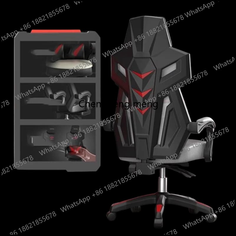 Sedie da Ufficio Ergonomiche con Supporto Lombare, Design per Gaming, Reclinabili e Girevoli, Arredamento per Ufficio