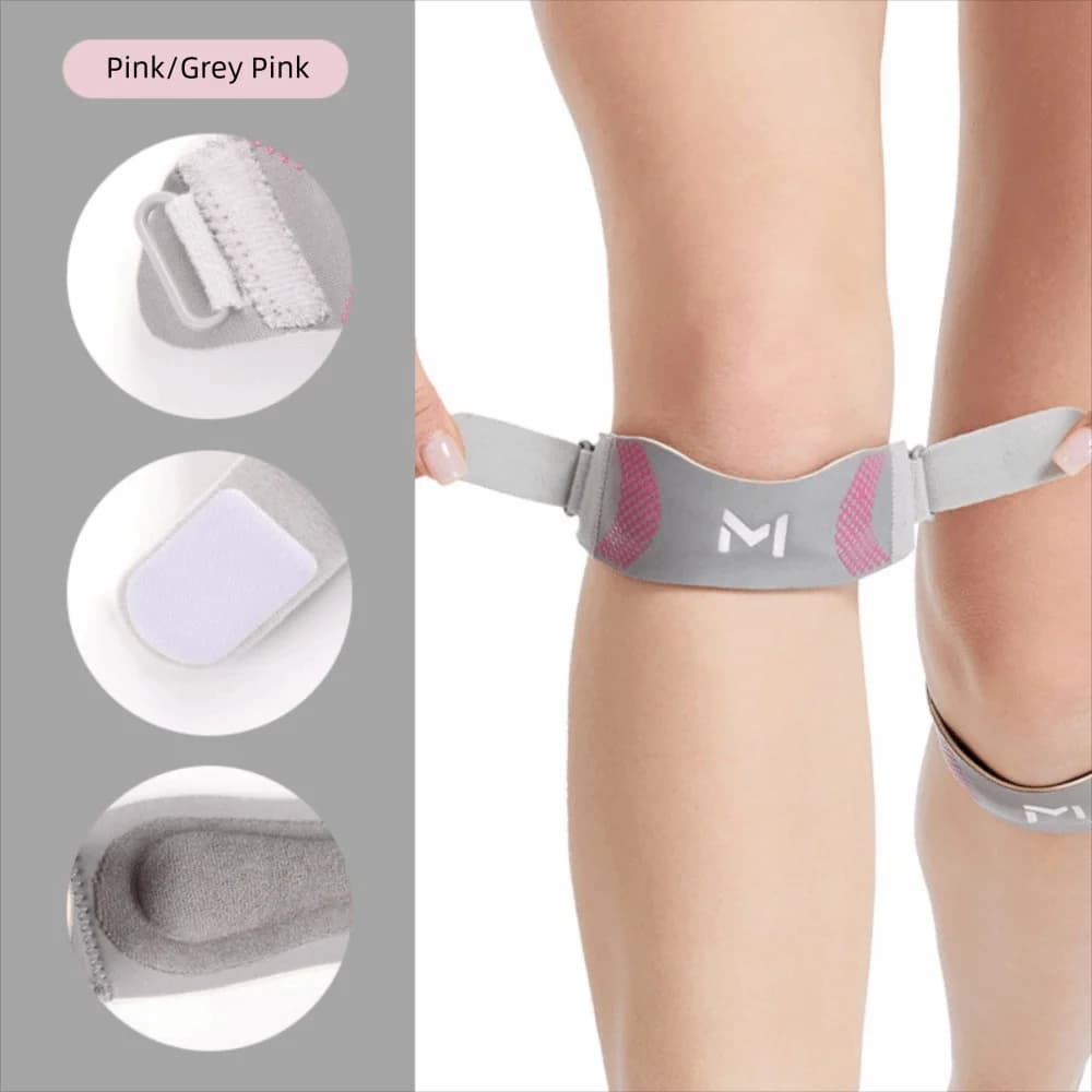 Ginocchiera a compressione con cinturino patellare regolabile, ammortizzante, traspirante e di supporto per la rotula