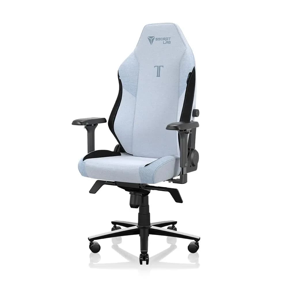 Evo Frost Blue Gaming Chair - Reclining, Ergonomic & Heavy Duty Computer Chair with 4D Armrests, Magnetic Head, Custom