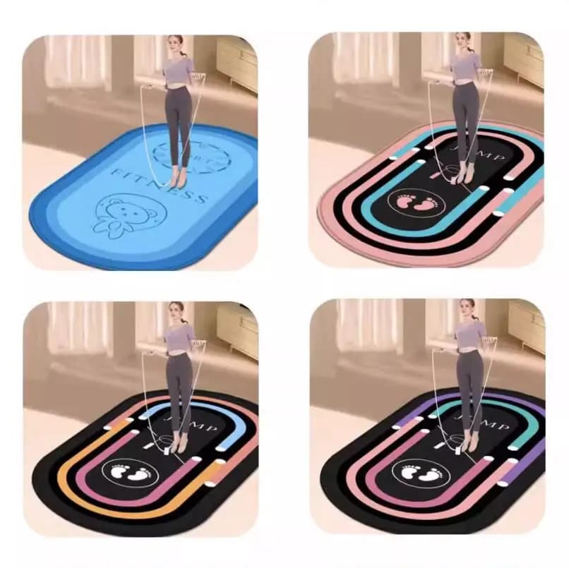 Tappetino da yoga per fitness Home Gym Floor Tappeto sportivo Materasso da viaggio Esercizio Equilibrio Pad Accessori per yoga Tappeto da allenamento con corda per saltare