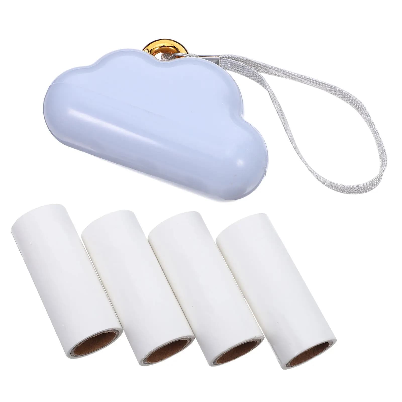 1Set Cloud Shape Portable Lint Roller Reusable Pet Hair Remover Tool for Clothes Furniture Car Interior Strong Sticky Adhesive