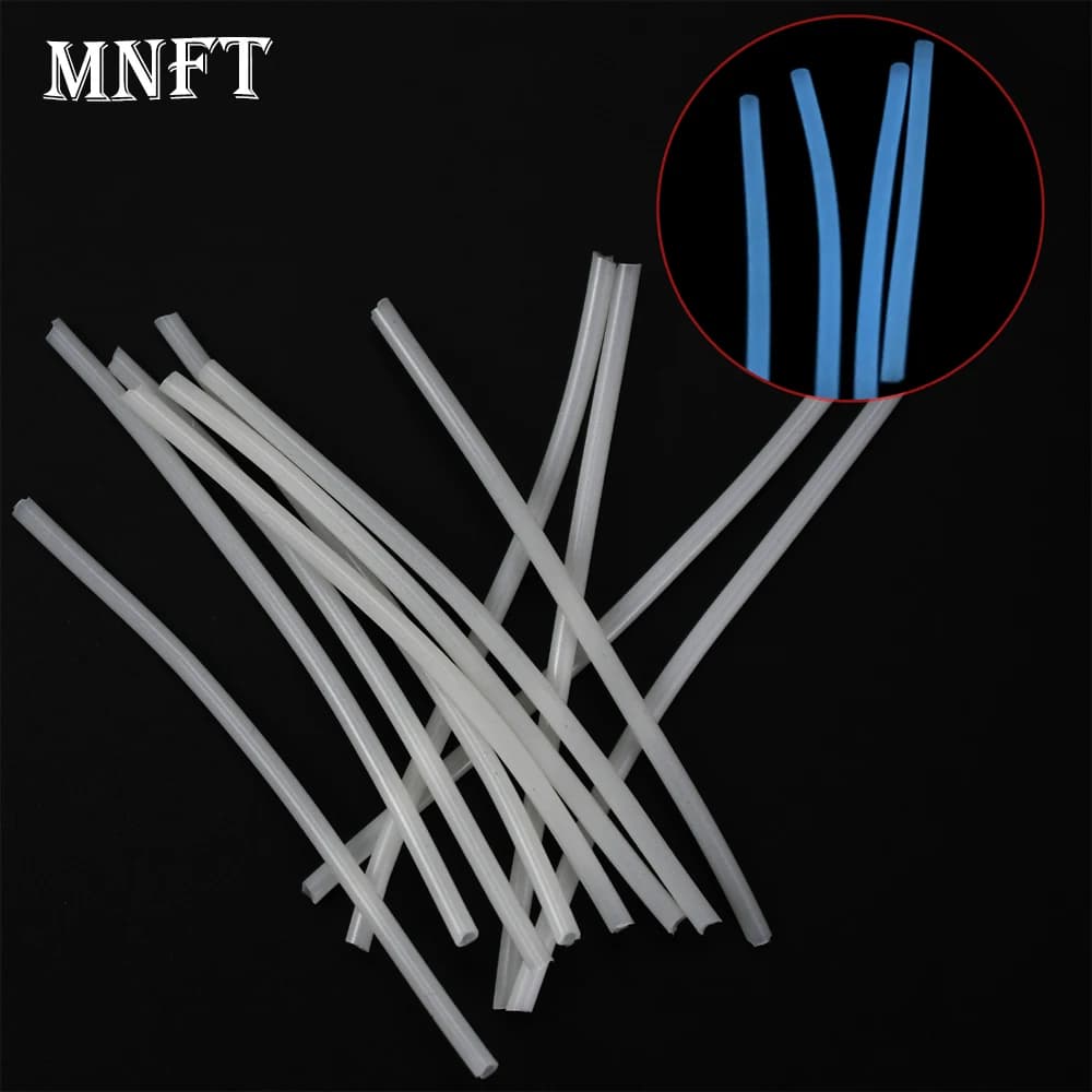 MNFT 7 cm/12 cm/16 cm Esca with soft and bright silicone tube for night fishing and linger