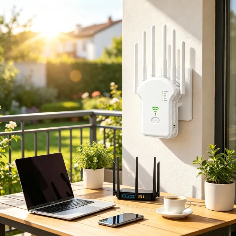 AC1200M Dual Band WiFi Repeater High Power 5G Wireless Signal Amplifier WiFi Extender