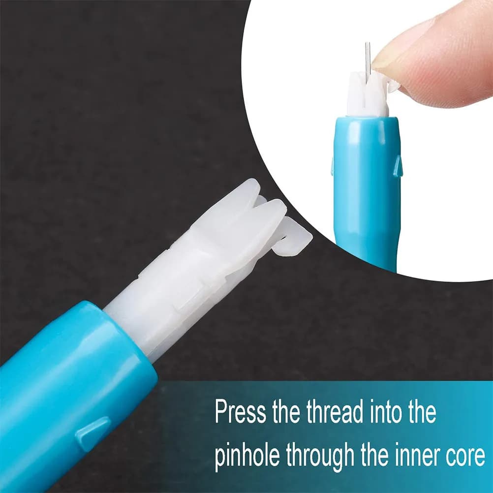4Pcs Plastic Needle Threader Automatic Convenient Sewing Tool Household Threading Tool for Sewing Machine Embroidery Cross