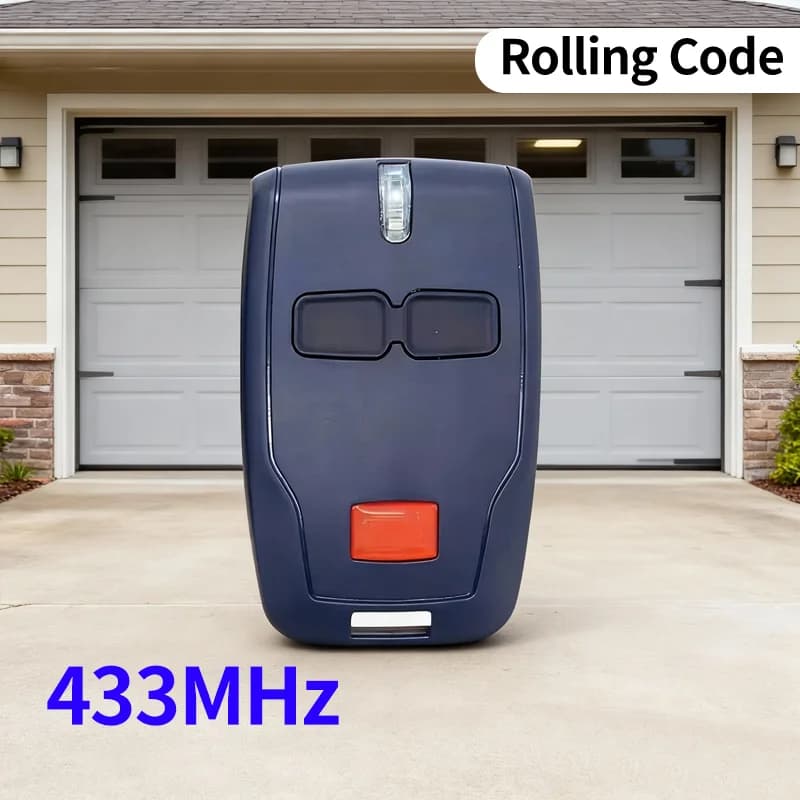 Apriporta garage con telecomando per cancello 433,92 MHz (aggiornamento 2025) Telecomando Rolling Code sicuro per BFT MITTO 2 Clonix U-Link