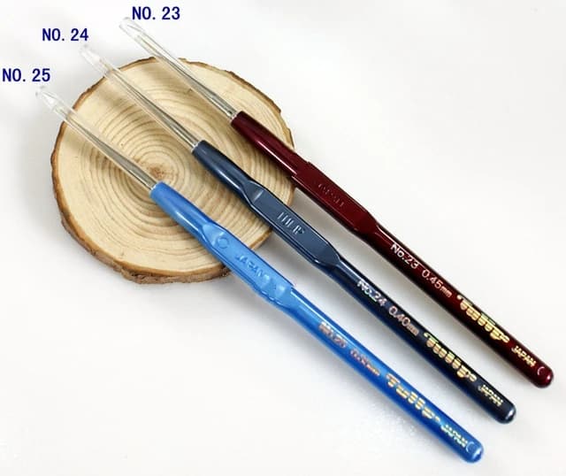 Giappone Hiroshima strumenti Tulipano superfine 0,35 mm 0,40 mm 0,45 mm Uncinetto 1 ordine = 1 pz