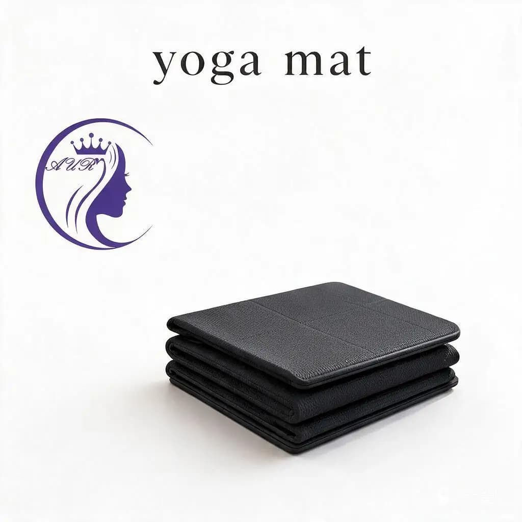 Black Non Slip Yoga Mat Extra Thick Comfort Cushion Fitness Exercise Pilates Gym Training Mat