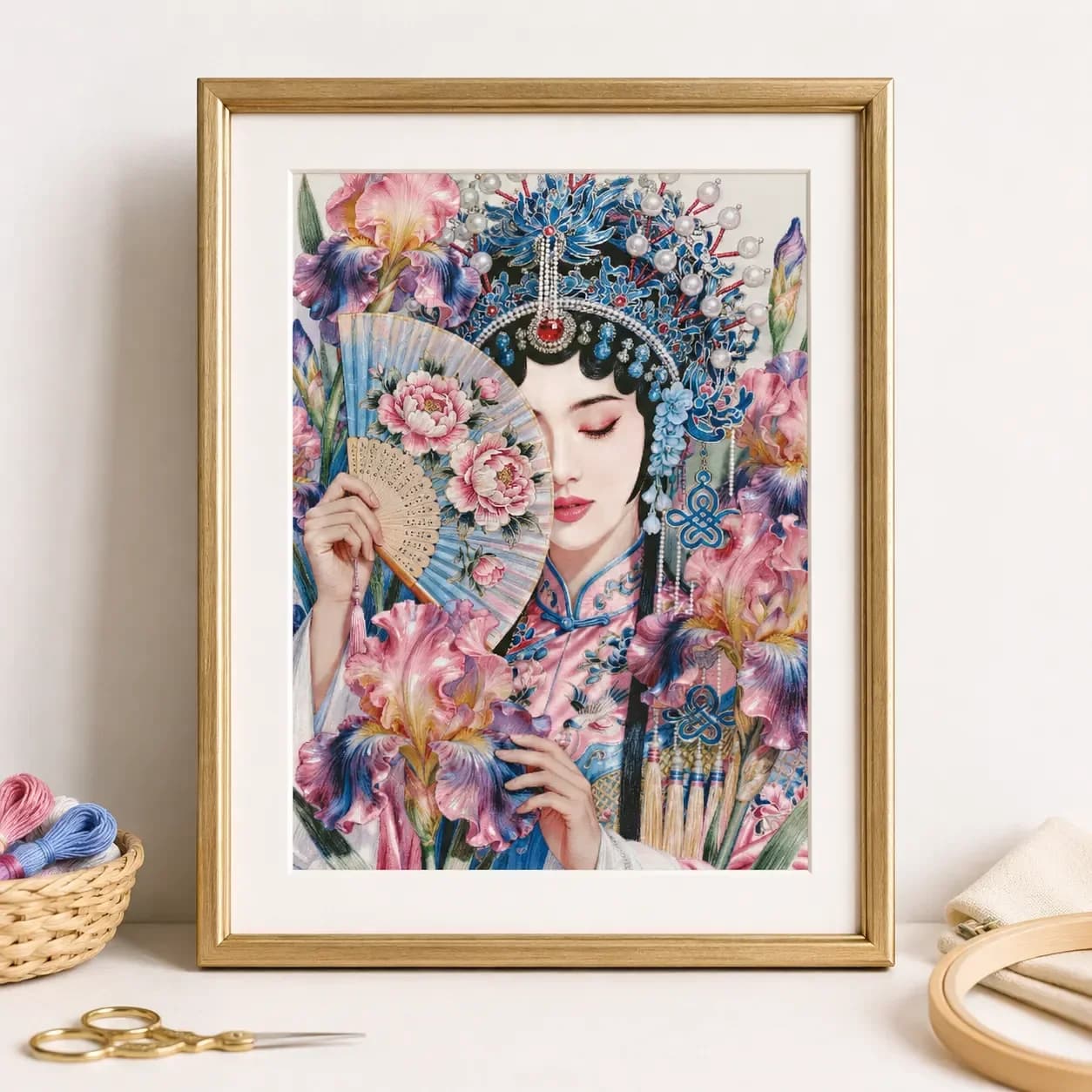 [ZZ8667-Liyuan Spring Dream]11CT 14CT 16CT DIY Stamped Cross Stitch Kit with Printed Canvas and Cotton Threads Embroidery Needle