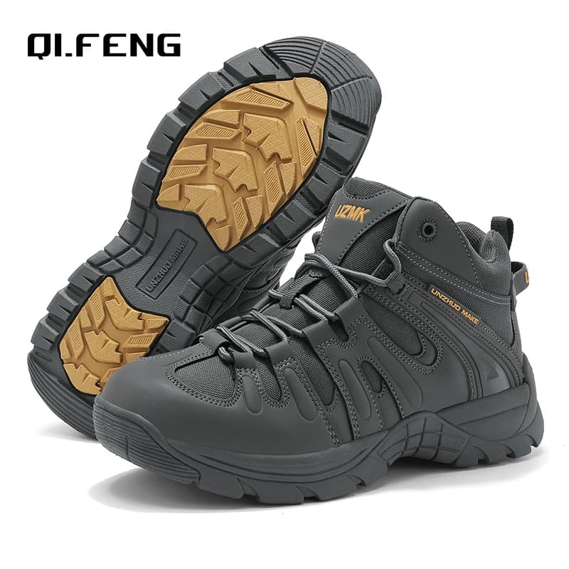 Nuovi stivali da alpinismo alti da uomo Escursionismo all'aperto Viaggi Stivali antiscivolo Moda Tempo libero Grandi scarpe sportive 39-46
